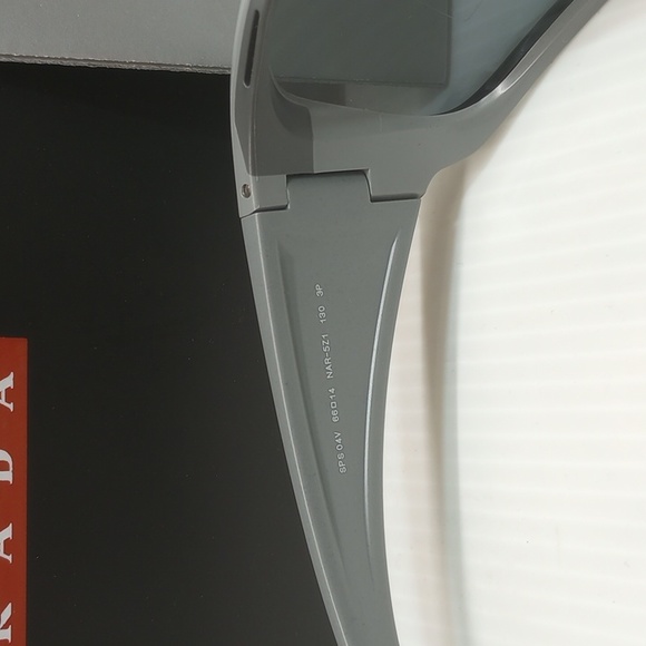 Prada men polarized sunglasses sps 04v grey made in Italy - Picture 3 of 7